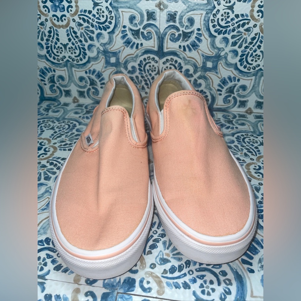 Peach Vans Size 8 Stained
